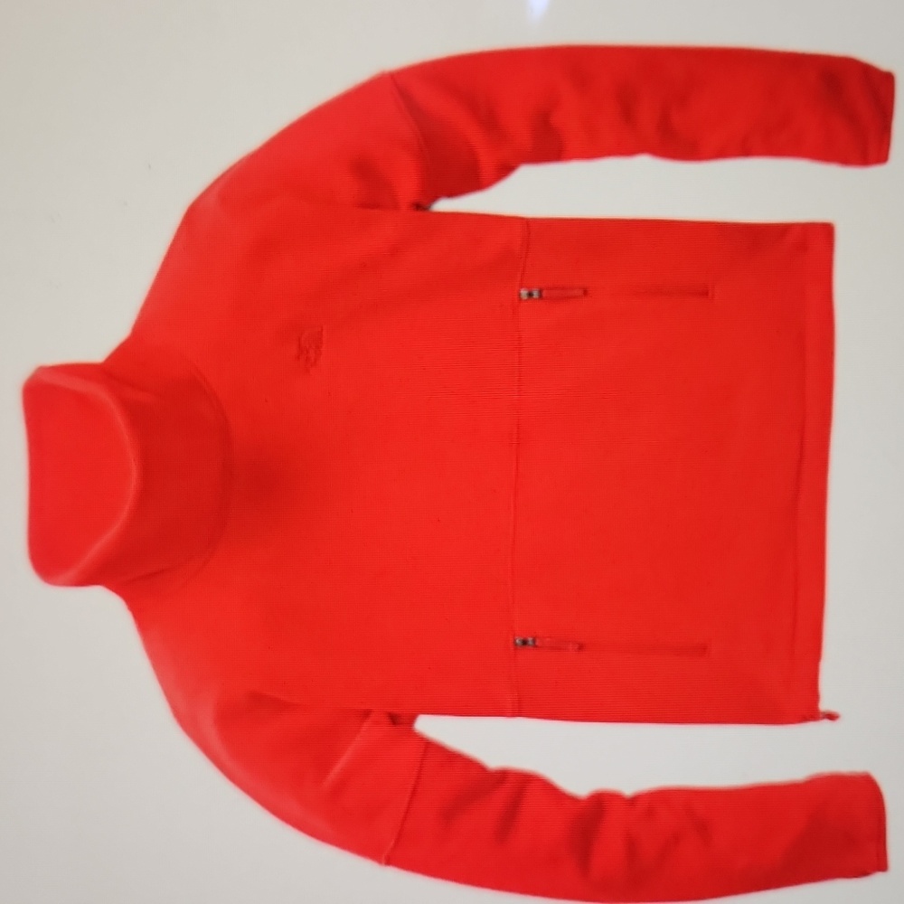 The North Face TKA Glacier Funnel-Neck Pullover-Fiery Red
